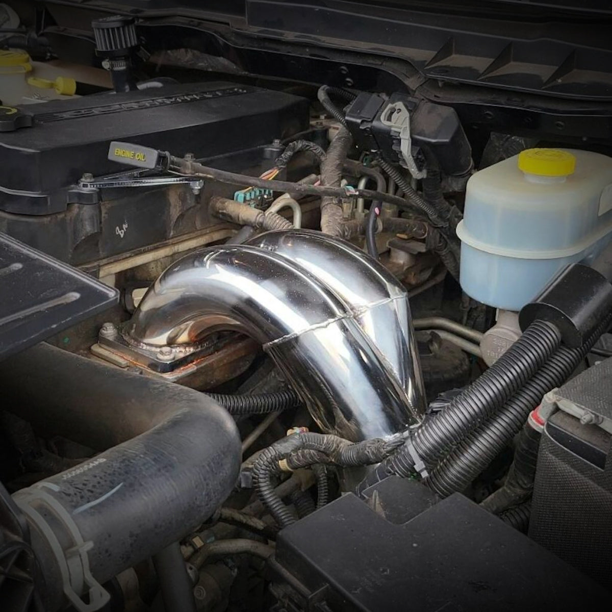 3.5" Intake Manifold with Heating Element for 2007-2024 Dodge Ram 2500/3500 6.7L Diesel | SPELAB
