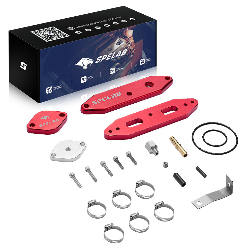 SPELAB 2011-2023 Ford 6.7L Powerstroke Diesel EGR Delete Kit w/Coolant Bypass Black-20