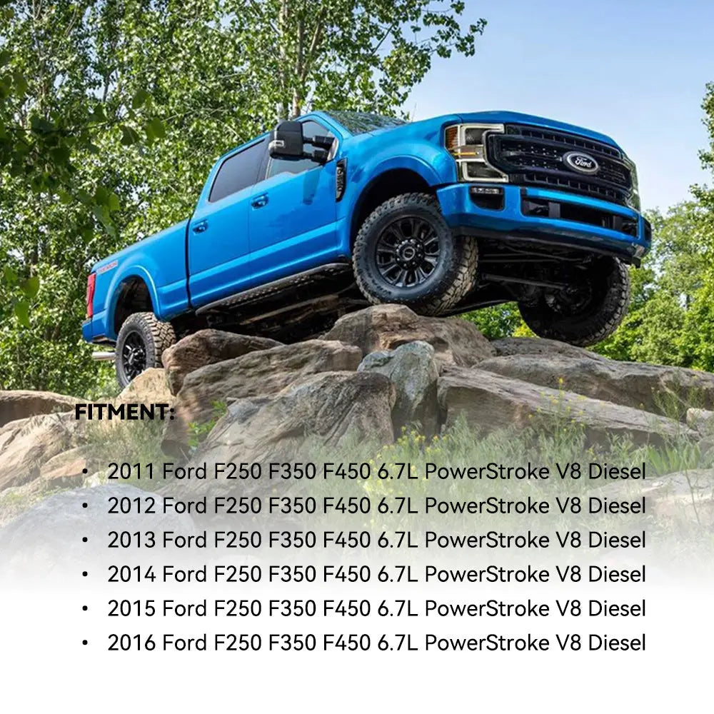 SPELAB 3.5" Hot Side Intercooler Pipe Kit For 2011-2016 6.7 Powerstroke Diesel Ford F250 F350 F450