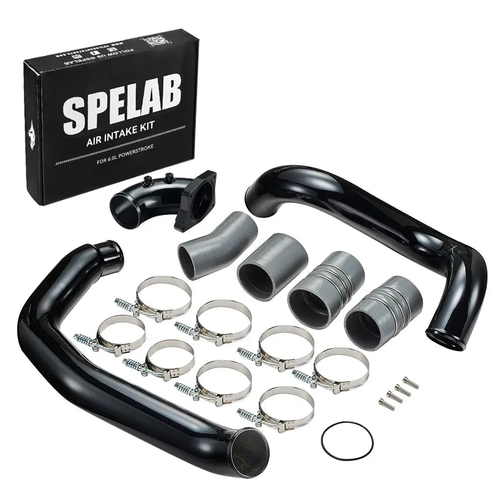 SPELAB Intercooler Pipe Kit For 2003-2007 6.0 Powerstroke Diesel Ford F250 F350 F450 F550