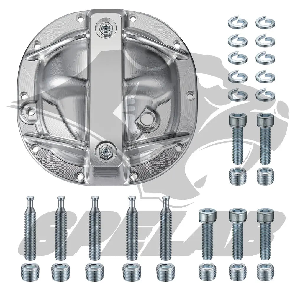 SPELAB Rear Differential Cover Billet Aluminium Alloy 8.8" Differential Cover for Ford with 10 Bolts