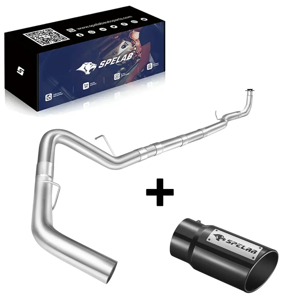 4‘’ Downpipe-Back 2017-2019 L5P 6.6 Duramax DPF Delete Race Pipe£¨Free Exhaust Tips£©