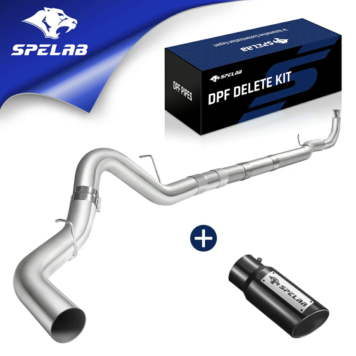 4"/5" Downpipe-Back 2011-2015 LML 6.6 Duramax DPF Delete Race Pipe | SPELAB