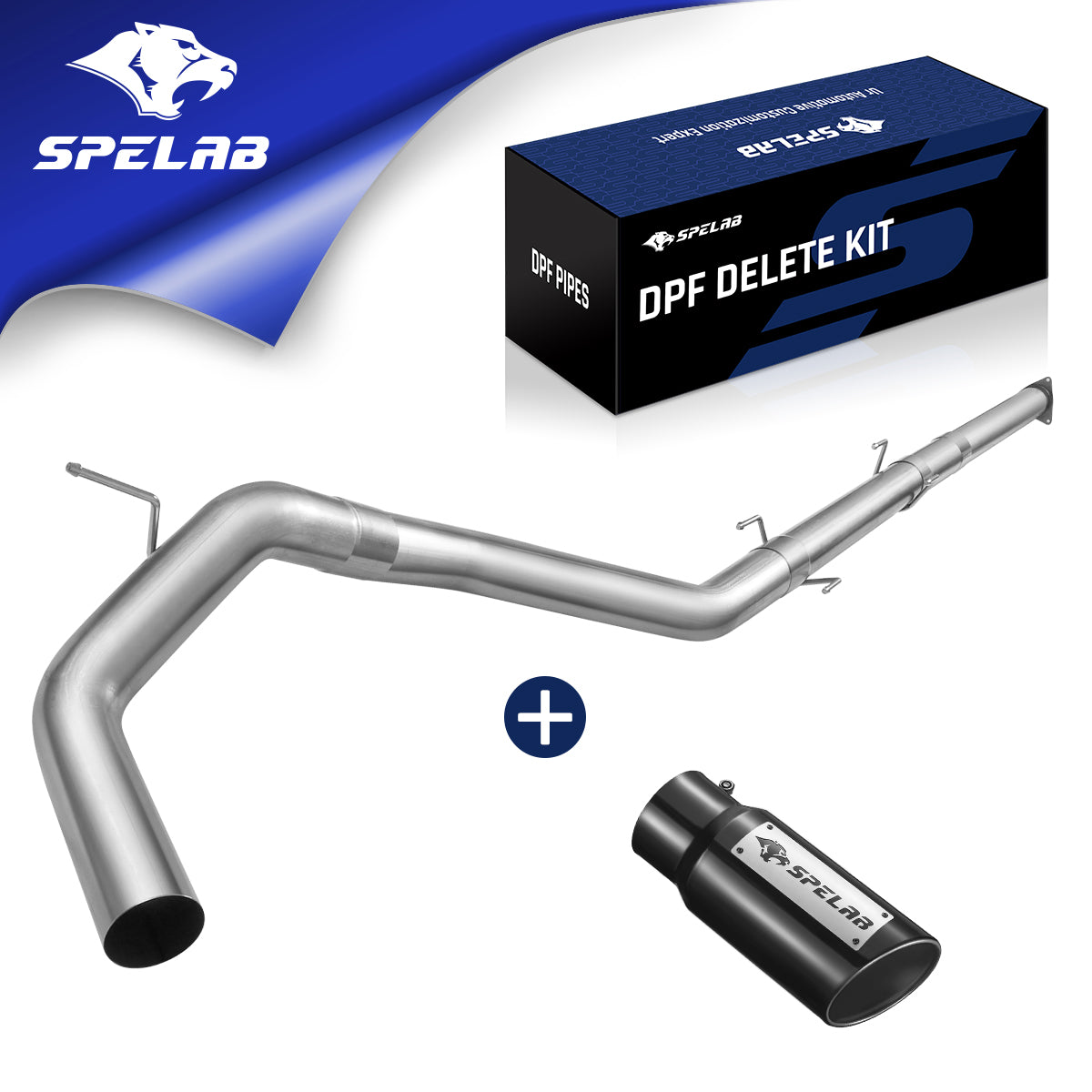 4"/5" Downpipe-Back 2011-2015 LML 6.6 Duramax DPF Delete Race Pipe | SPELAB-2